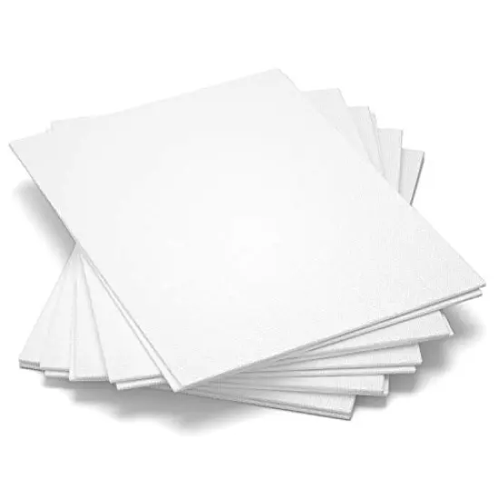 10 Pieces Canvas Boards, 8x10" inch ,Gesso Primed White Blank Canvases for Painting - 100% Cotton Art Supplies Canvas Panel for Acrylic Paint, Pouring, Oil Paint, Watercolor, Gouache {1}