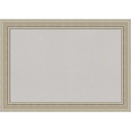 Mezzo Silver Wood Framed Corkboard, Grey Cork {1}