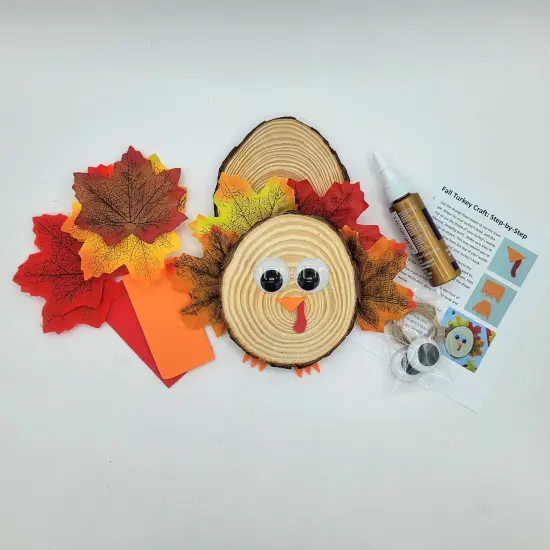 Ink and Trinket Kids Turkey Craft Kit, Party Favor Packaging {2}