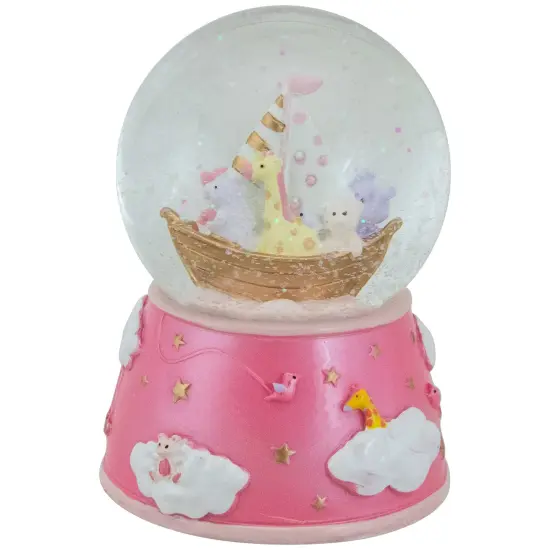 Northlight 5" Children's Pink Sleepy Time Musical Snow Globe {4}