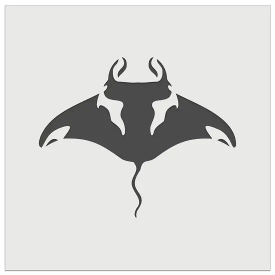 Manta Ray Devilfish Sea Ocean Creature Wall Cookie DIY Craft Reusable Stencil {7}