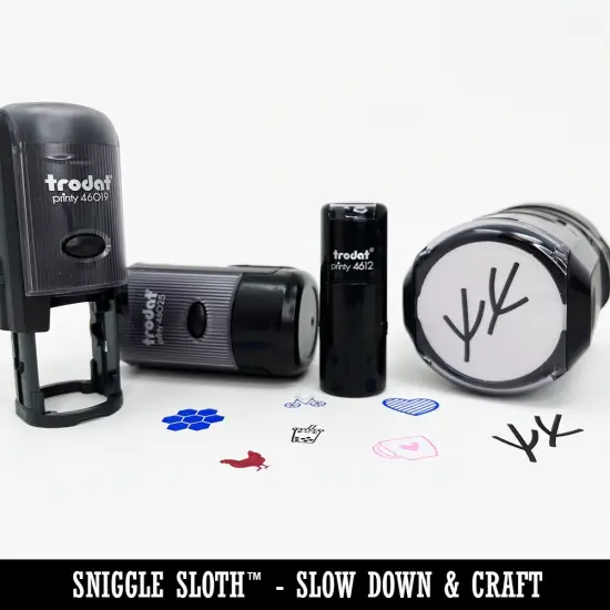 Hockey Goalie Goalkeeper with Stick Self-Inking Rubber Stamp Ink Stamper for Stamping Crafting Planners Black {4}