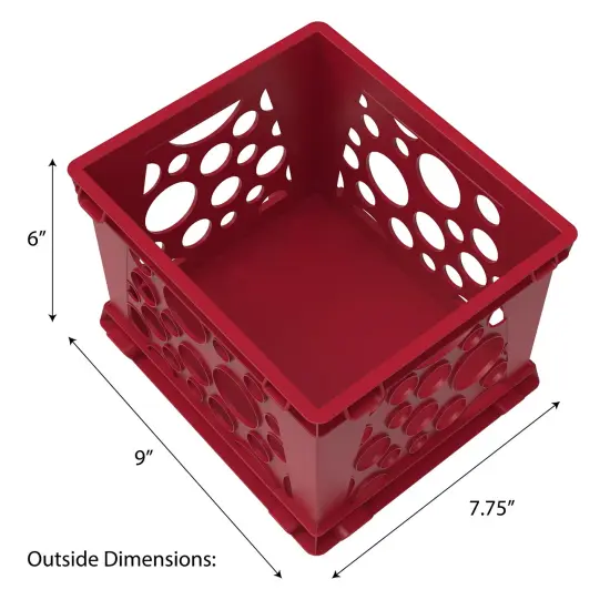 Mini Crate, Red, 12-Pack {6}