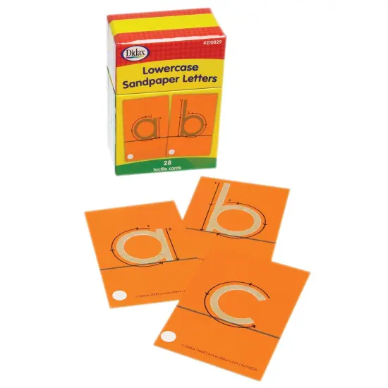 Tactile Sandpaper Lowercase Letters {1}