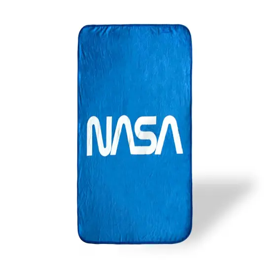 NASA Logo Fleece Soft Throw Blanket | Large NASA Blanket | 60 x 45 Inches {1}