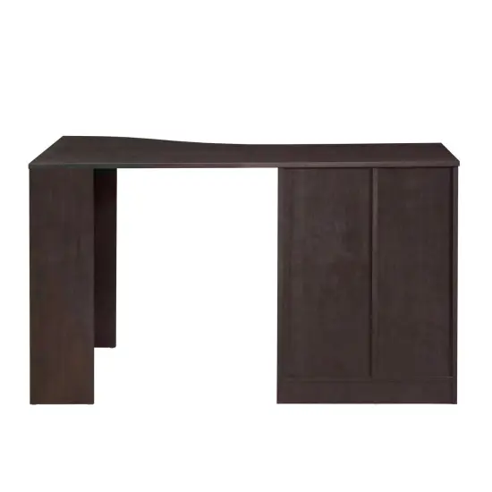 Techni Office Solutions 51.25" Brown Espresso Unique Techni Mobili Classic Office Desk with Storage {5}