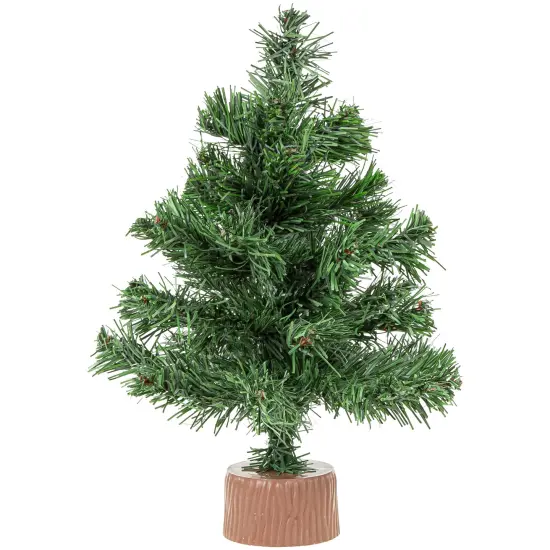 Northlight 12" Mini Pine Full Artificial Christmas Tree, Unlit Green {1}