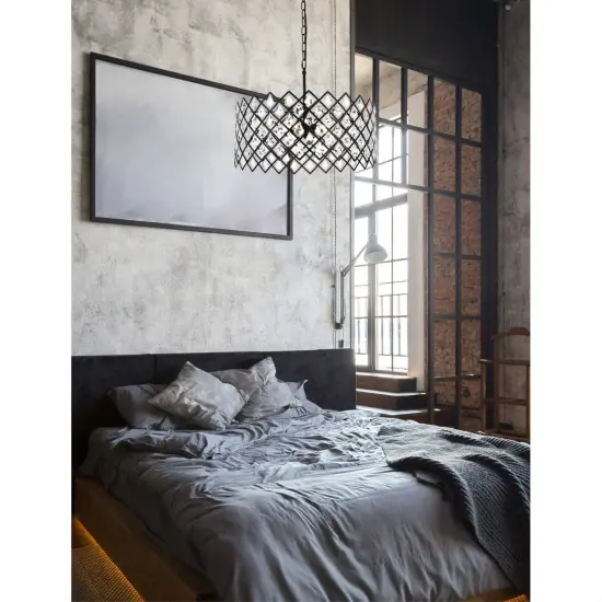 Lyla 21 inch pendant in black {2}