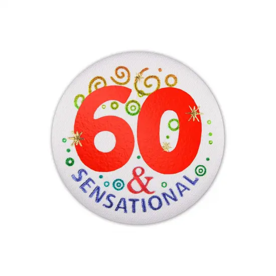60 & Sensational Satin Button (Pack of 6) {1}