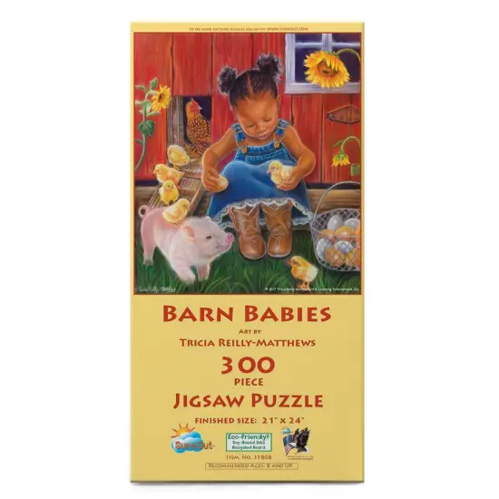 Sunsout Barn Babies 300 pc Jigsaw Puzzle 35808 {4}