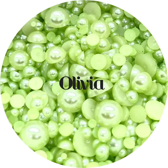 Flatback Resin Pearl Mix - Olivia by Glitter Heart Co.&trade; {1}
