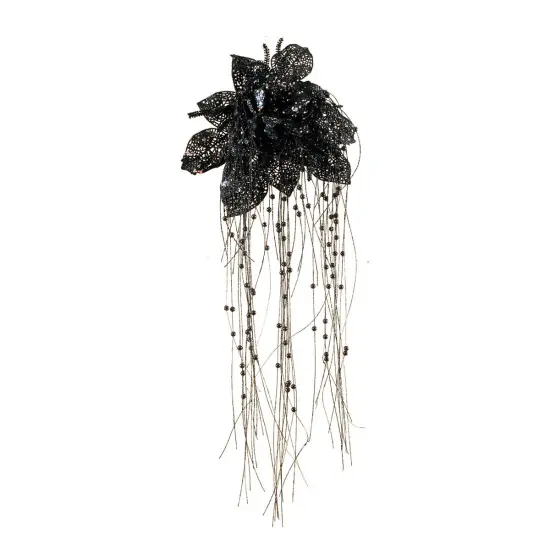 Halloween Black Dangling Bride's Bouquet Christmas Xmas Ornament Decor Decoration {1}