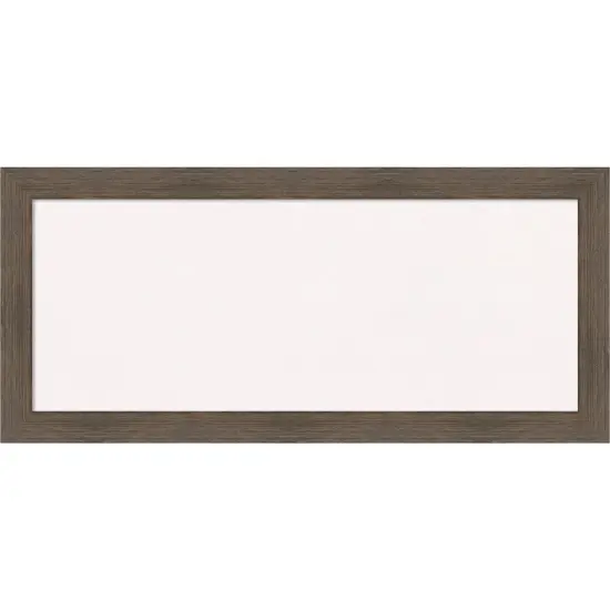 Hardwood Narrow Wood Framed Corkboard, White Cork Mocha {1}