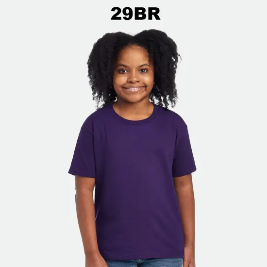 JERZEES&reg; Dri Power Youth 50/50 Poly Cotton Crewneck Short Sleeve T-Shirt Columbia blue {3}