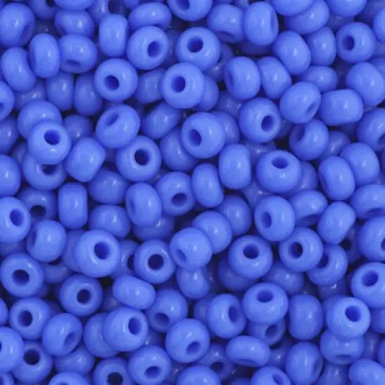 John Bead 11/0 Opaque Czech Glass Seed Beads, 250g Blue {1}