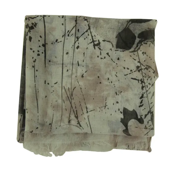 Pink Skull Print Sheer Lightweight Fashion Scarf {3}