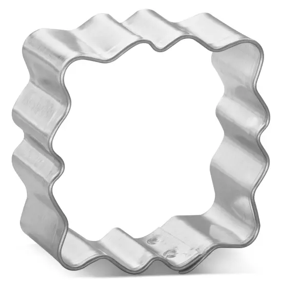 Miniature Square Fluted 1.5 in M185 - CookieCutter.com - USA Tin Plated Steel {1}