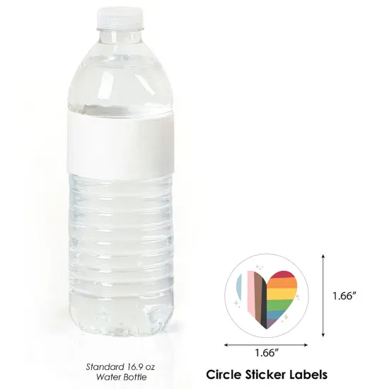 Big Dot of Happiness So Many Ways to Be Human - Pride Party Circle Sticker Labels - 24 Count {4}