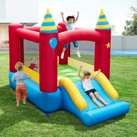 Inflatable Kids Bounce Castle with 480W Blower {1}