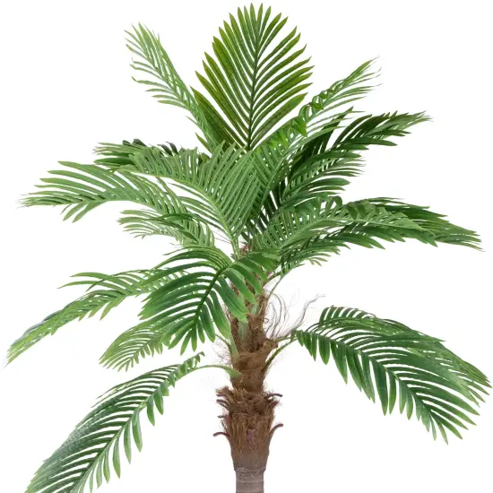 Northlight 8' Artificial Potted Phoenix Palm Tree Green {4}