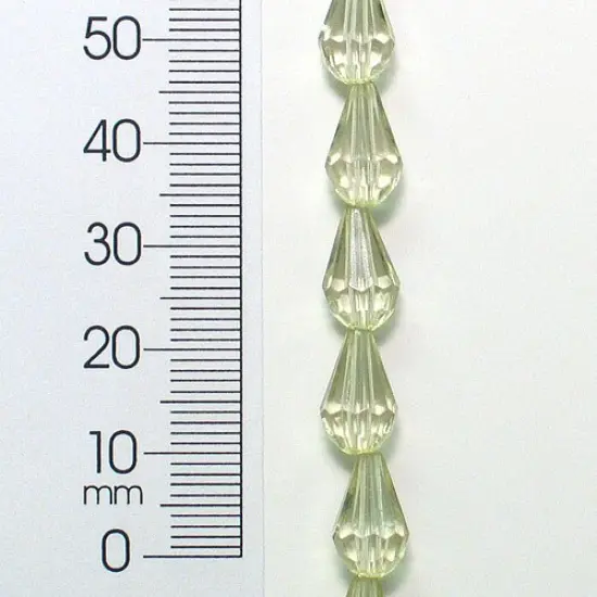 6 Packs of 12mm x 7mm Acrylic Faceted Beads 8 Inch Strand Pack of 2 {1}