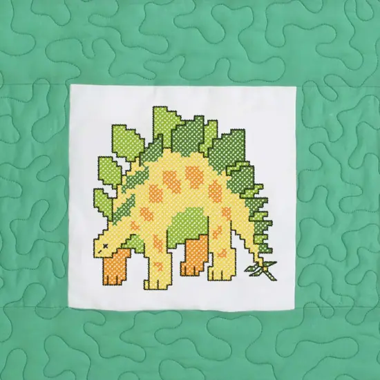 HerrschnersJurassic Kid's Quilt Blocks Stamped Cross-Stitch Multi {5}