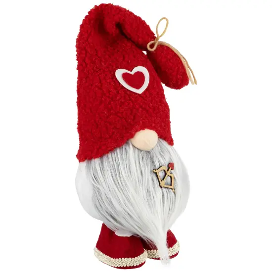 Northlight Valentine's Day Gnome Figurine with Bow and Arrow - 19.5" - Red {5}