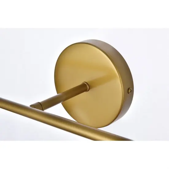 Hanson 4 lights bath sconce in brass with clear shade {5}