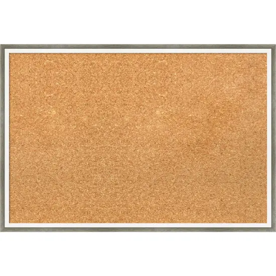 Lucie Wood Framed Corkboard, Natural Cork Lucie Light Bronze {7}