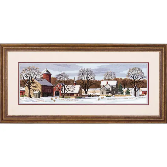 DimensionsScenic Farm Counted Cross-Stitch Kit Multi {1}