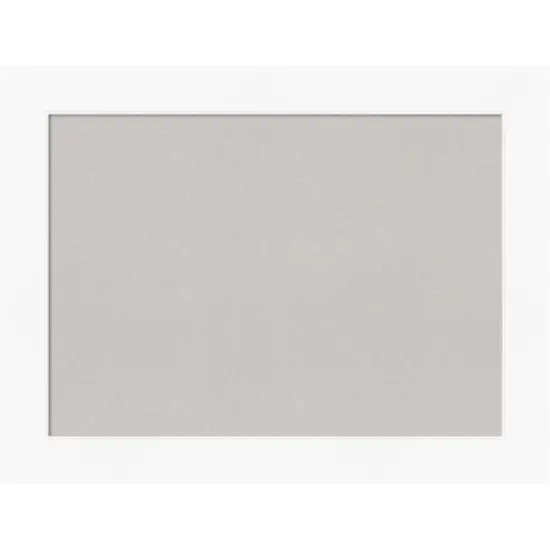 Cabinet White Framed Corkboard, Grey Cork {1}