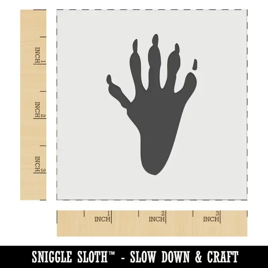 Raccoon Trash Panda Foot Print Wall Cookie DIY Craft Reusable Stencil {5}