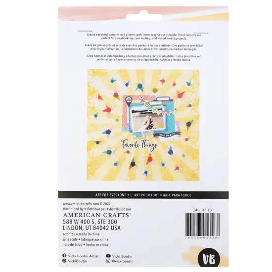 Vicki Boutin Where To Next Stencil Pack 3/Pkg-Little Getaway {2}