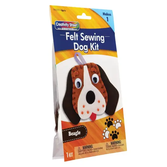 Felt Sewing Dog Kit, Beagle, 5" x 5.5" x 1", 6 Kits {2}