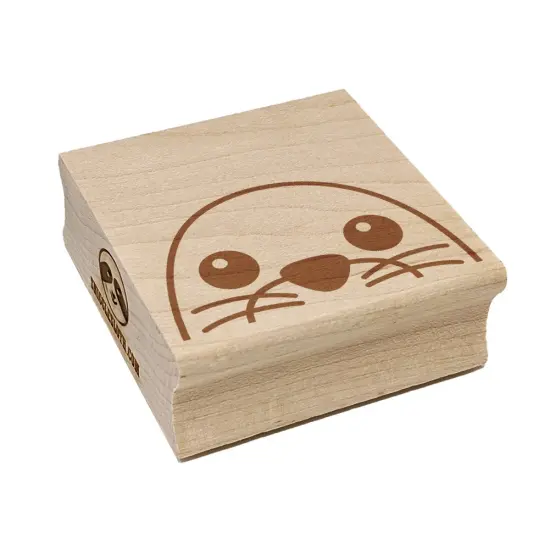Peeking Seal Square Rubber Stamp for Stamping Crafting {7}