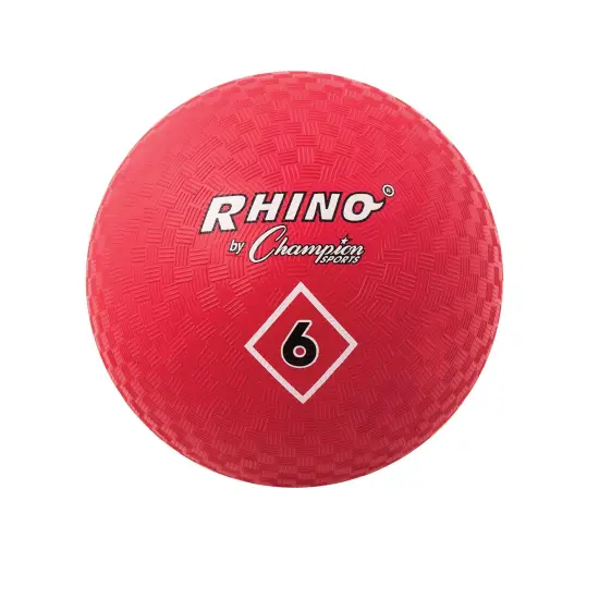 Playground Ball, 6", Red, Pack of 3 {2}