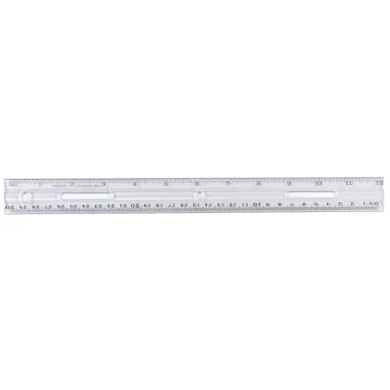 Clear Plastic Ruler, 12", Pack of 48 {2}