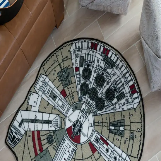 Star Wars Millennium Falcon Small Area Rug | 39 x 52 Inches {5}