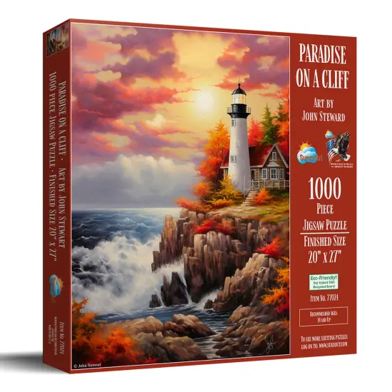 Sunsout Paradise on the Cliff 1000 pc Jigsaw Puzzle 77024 {3}