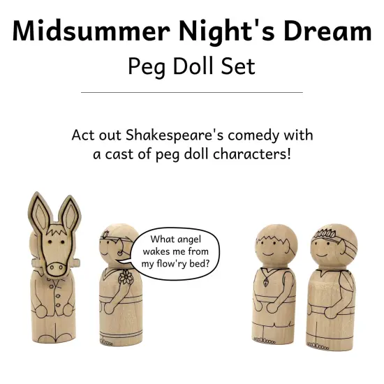 Midsummer Night's Dream Peg Doll Set by Pegsies&trade; {3}