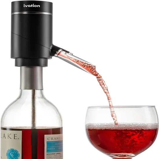 Ivation Wine Aerator and Dispenser Spout, Electric Wine Pourer and Stopper {1}