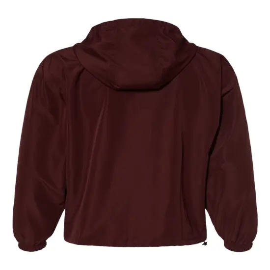 Champion&reg; Hooded Packable Quarter-Zip Jacke Black {4}