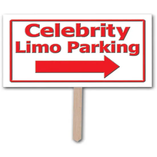 Awards Night Hollywood Celebrity Limo Parking Plastic Yard Sign Decoration {1}