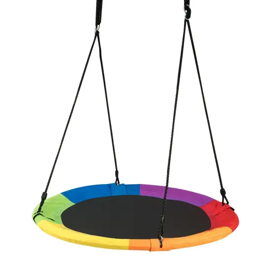 40 Inch Flying Saucer Tree Swing Outdoor Play for Kids {1}