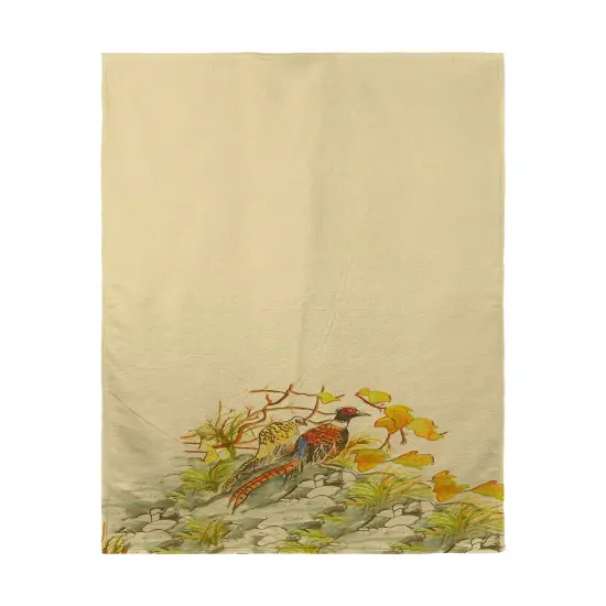 Betsy Drake Pheasant Beach Towel Multicolor {1}