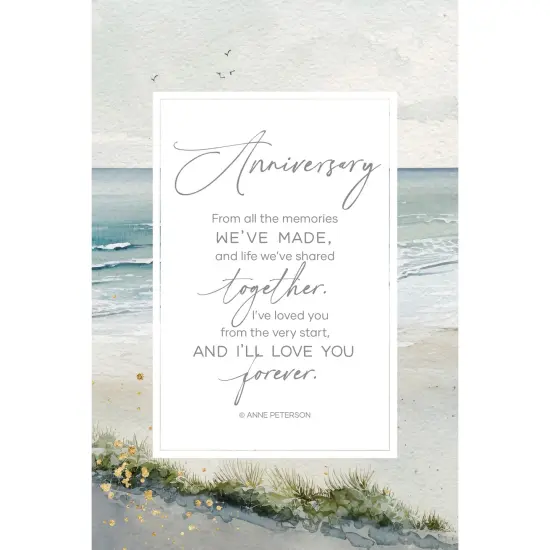 Dexsa Anniversary-From All Inspirational Wood Plaque 6 inches x 9 inches {1}