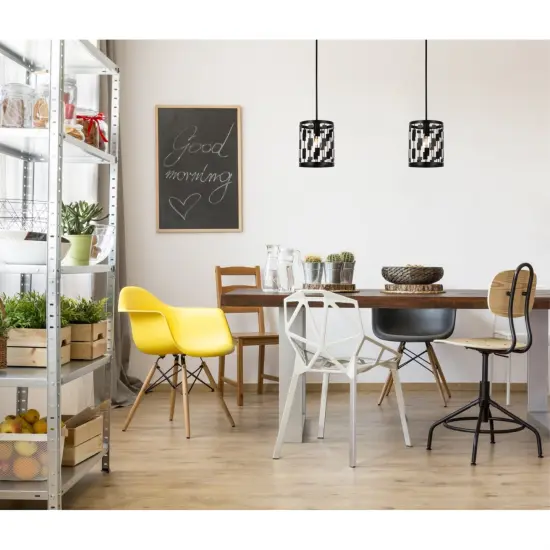 Levante 1 light pendant in black {2}