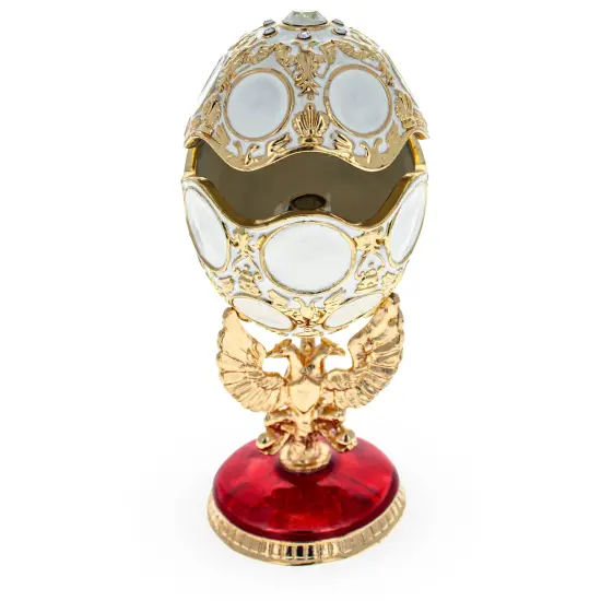 1913 Romanov Tercentenary Royal Easter Egg 3.6 Inches {5}