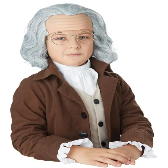 Child's Benjamin Franklin Wig Costume Accessory {1}