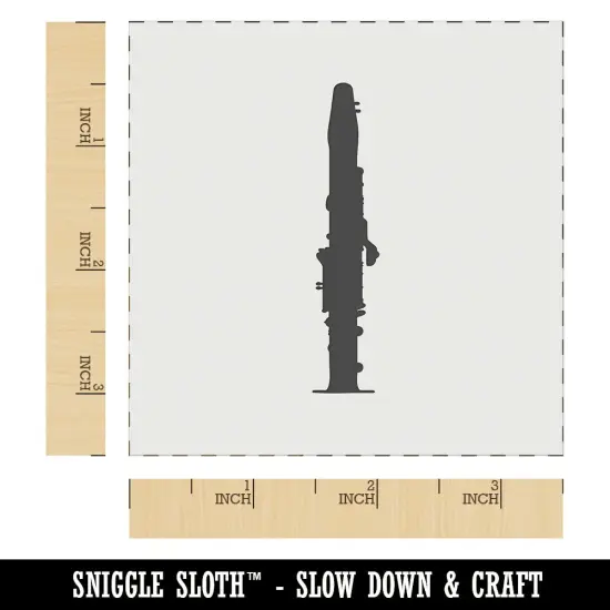 Clarinet Music Instrument Silhouette Wall Cookie DIY Craft Reusable Stencil {5}